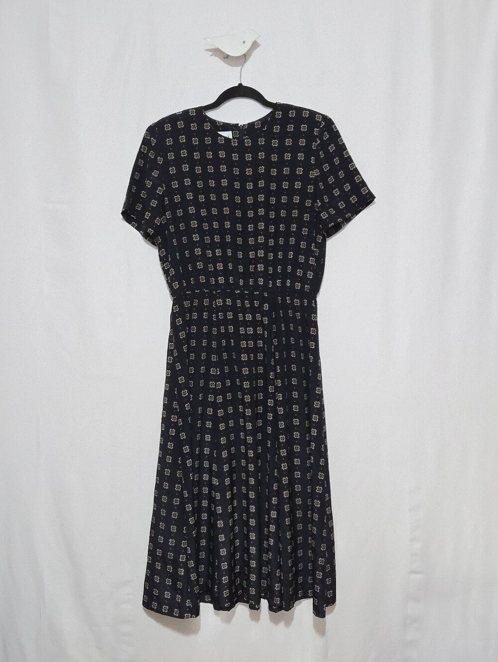 Vintage Leslie Fay A-Line Midi Dress - 1980-1990 - Secretary Dress - Size 14